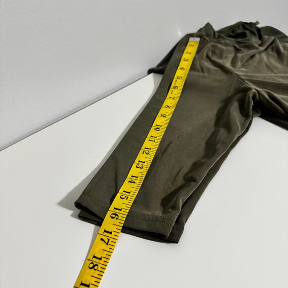 Umgee Top Size Small Tunic Army Green Longline Lagenlook Relaxed Stretch Modal - Picture 10 of 10